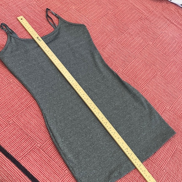 Dex women’s size large stretchy Charcoal spaghetti strap Sleeveless Dress - Picture 8 of 13